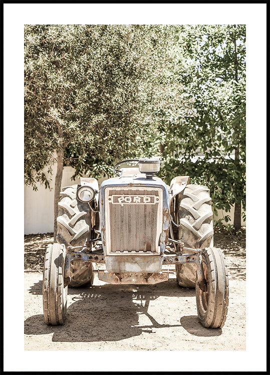 Robustes Traktorszenen-Poster