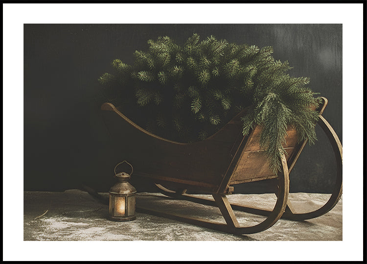 Weihnachtsschlitten-Poster