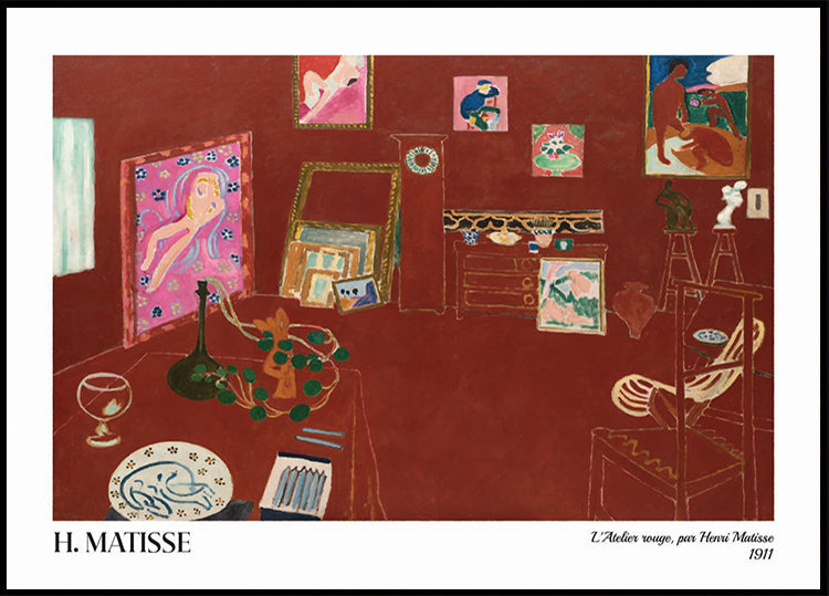 Das Rote Studio von Henri Matisse Poster