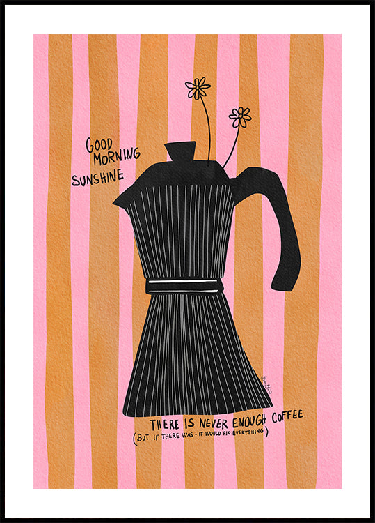 Mocca Coffee Sunshine Poster