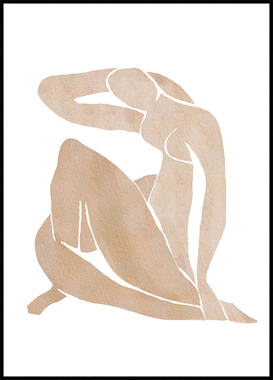 Frauen formen abstraktes Kunstplakat