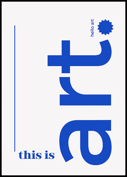 Hallo mutiges Typografie-Poster