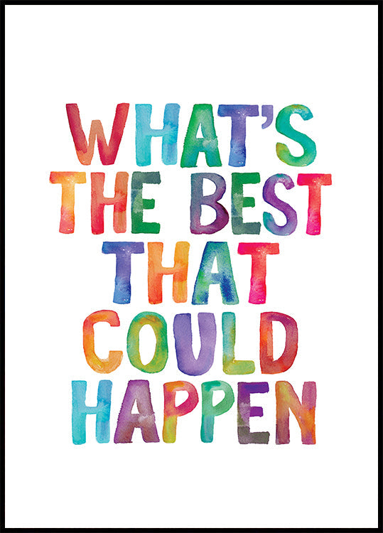 Was ist das Beste, was passieren könnte? Poster kopieren