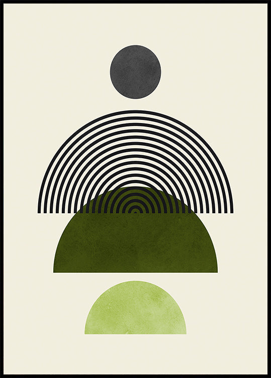 Linien und Kreise 4 Poster