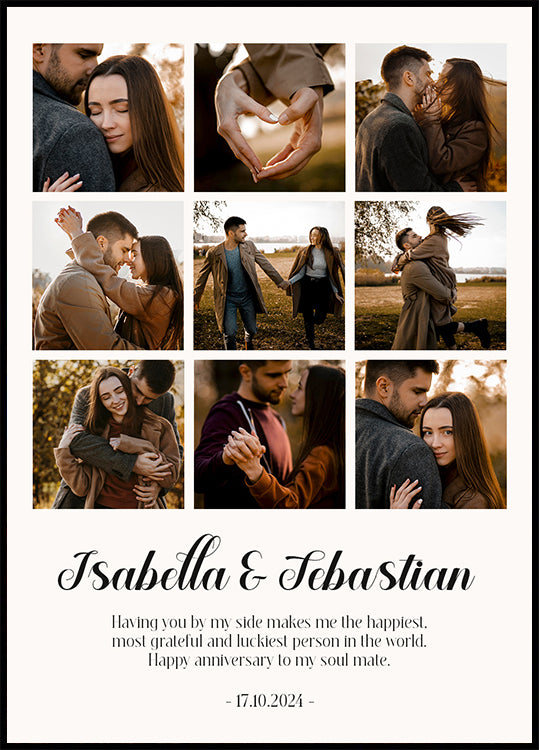 Mein Fotocollage-Poster für das erste Jahr