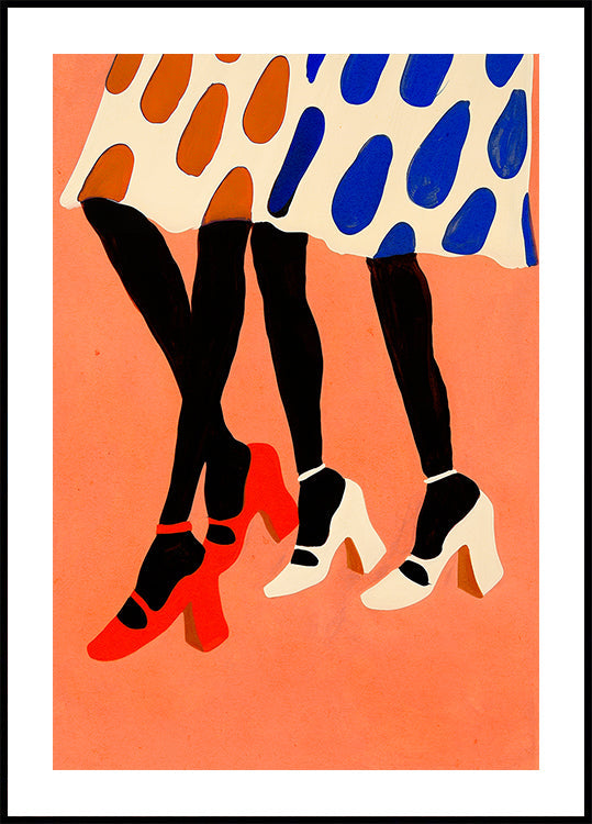 Polka Dot-Schritte