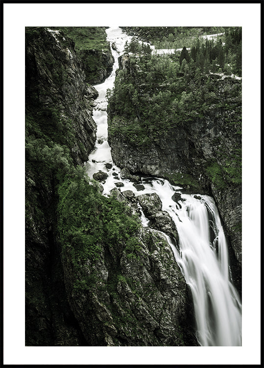 Majestic Waterfall Vøringfossen Plakat - Posterbox.dk