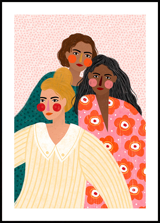 Poster „Freundinnen“.