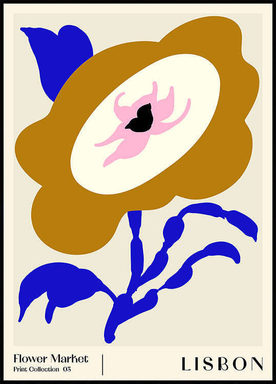 Blumenmarkt. Lissabon-Plakat