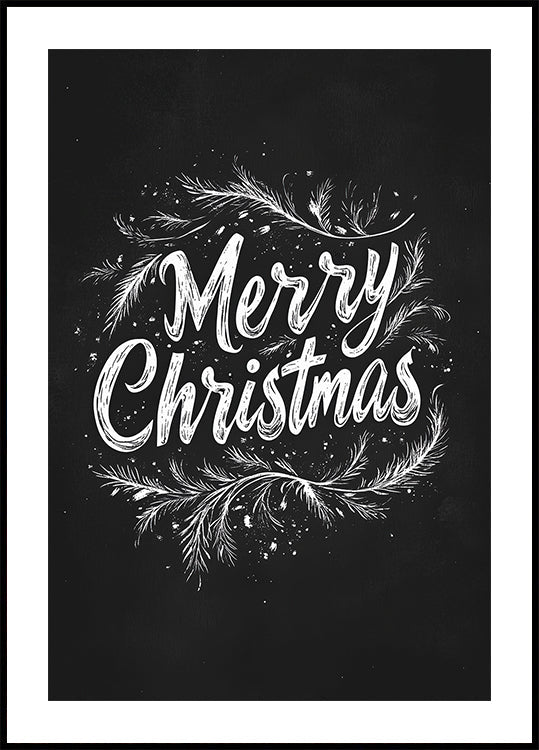 Holiday Chalk Wishes Plakat