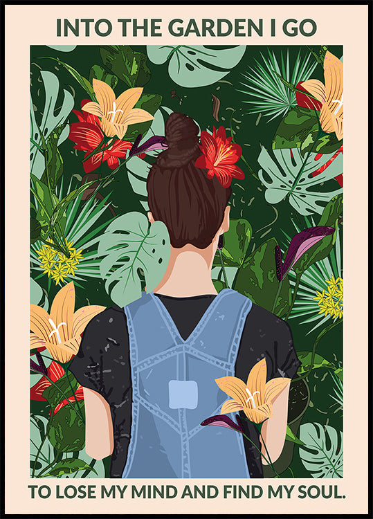 Standard-Wandkunstposter „Into the Garden“.