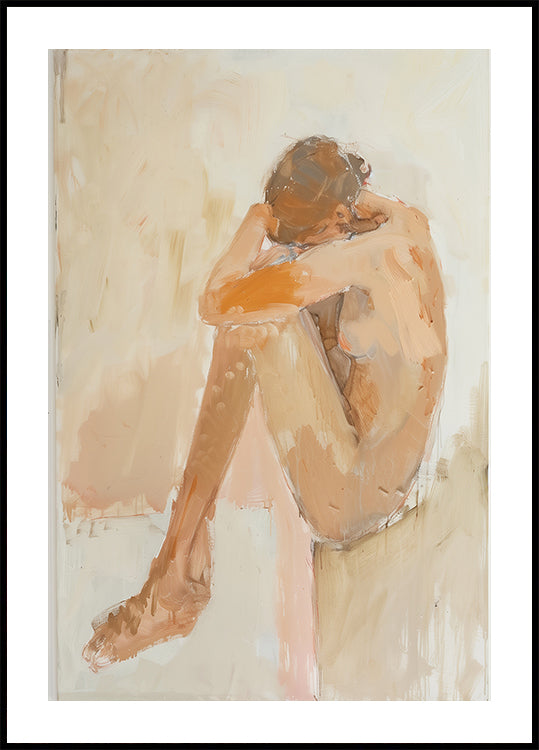 Poster Frau im Badezimmer