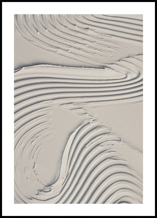 Schlammtextur 14 Beige Poster