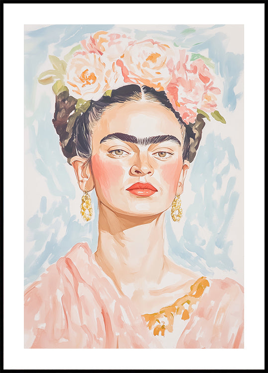 Frida Pastellfarbenes Poster