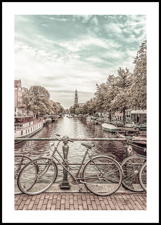Typical Amsterdam | urban vintage style Plakat - Posterbox