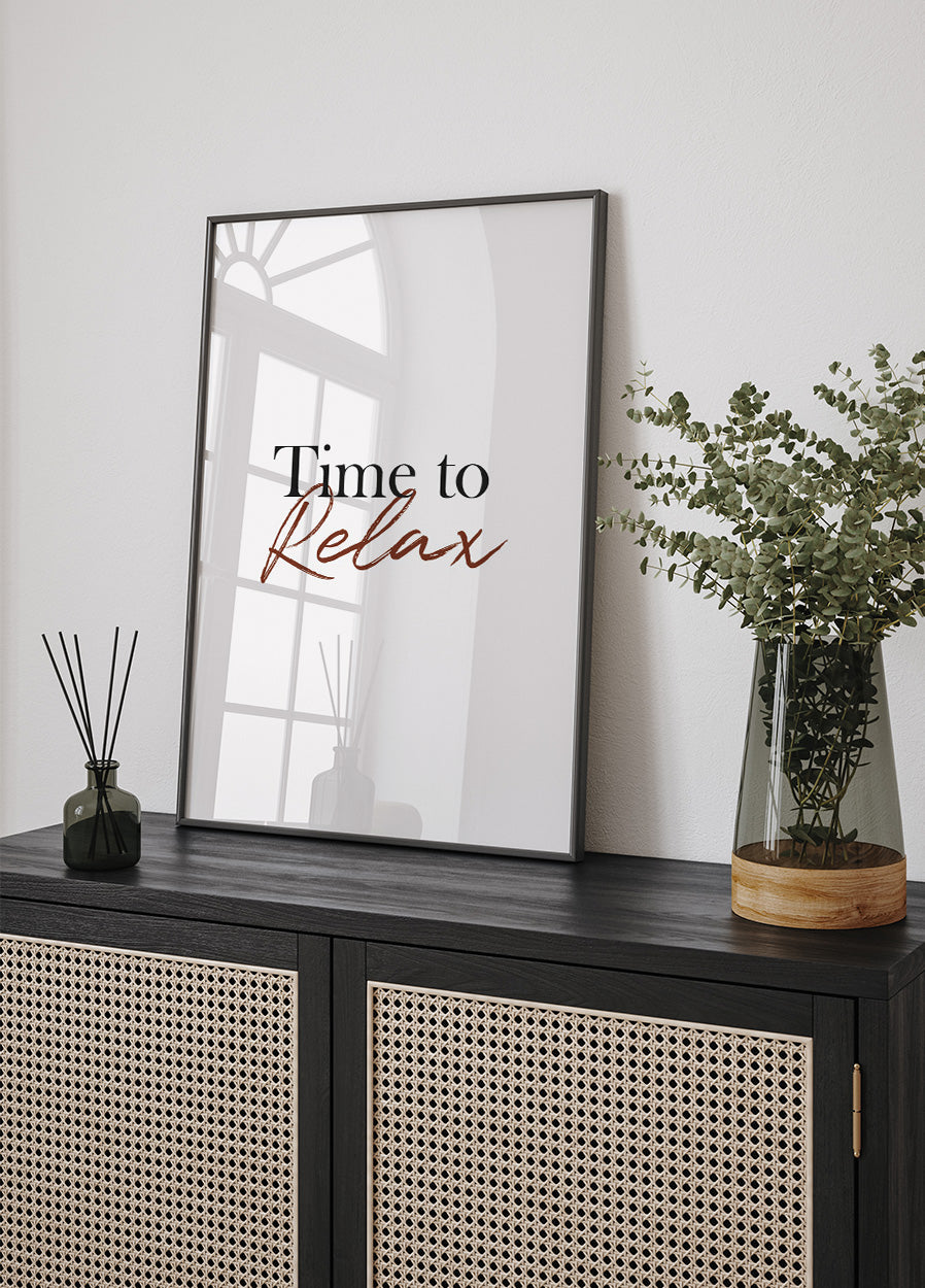 Time to Relax Plakat - Posterbox.dk