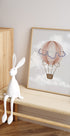 Watercolor Hot Air Balloon Plakat - Posterbox.dk