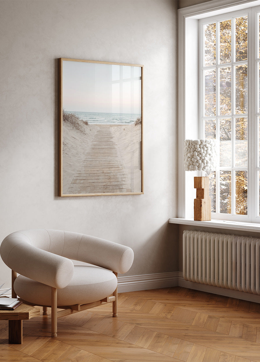 Wooden Path To The Beach Plakat - Posterbox.dk