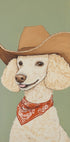 Cowboy Poodle Dog Plakat - Posterbox