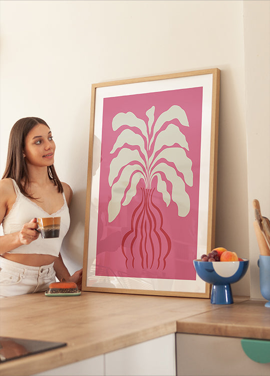 Minimal Leaf and Vase (NEW) - Posterbox