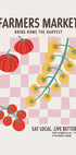 Farmers Market Tomatoes Pink Plakat - Posterbox