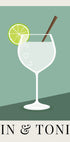 Gin &amp; Tonic Plakat - Posterbox