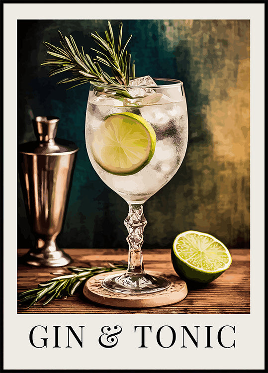 Gin & Tonic Plakat - Posterbox