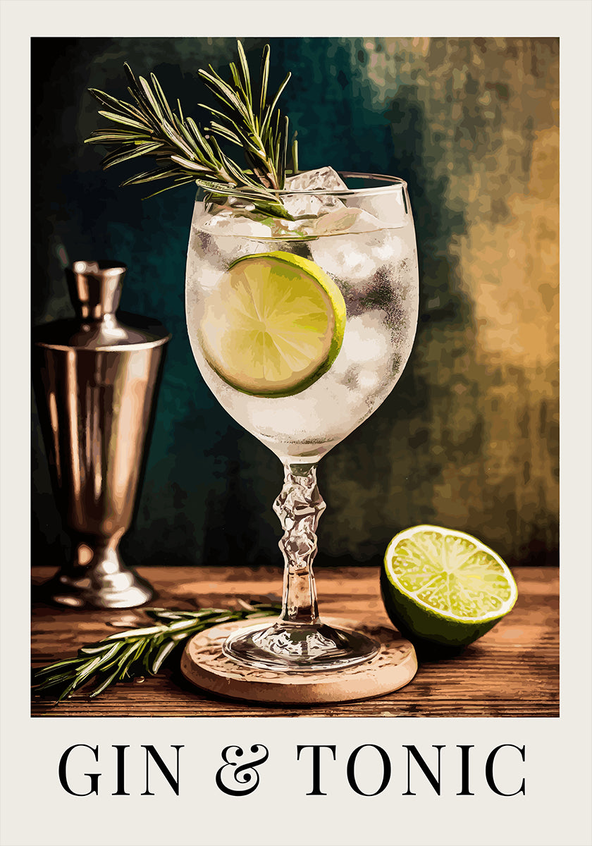 Gin & Tonic Plakat - Posterbox