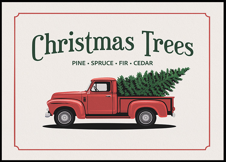 Christmas Trees Plakat - Posterbox
