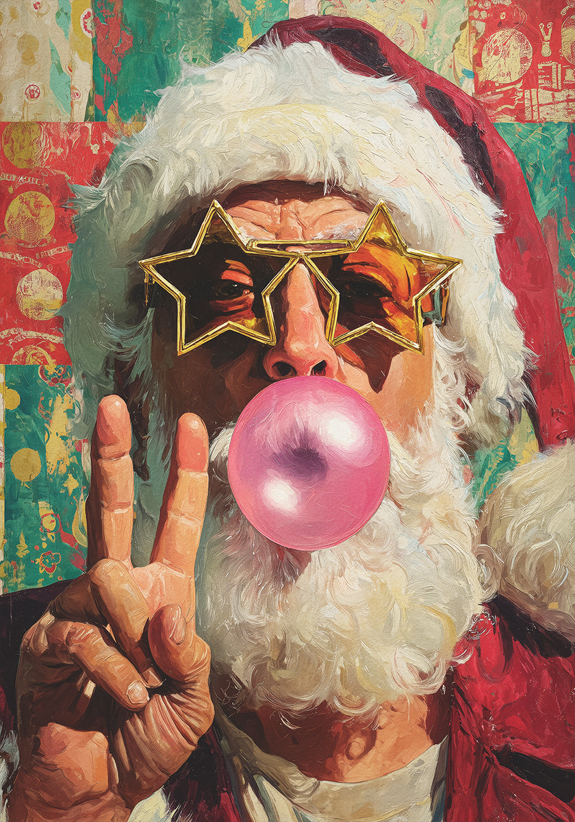The Cheerful Santa Claus Plakat - Posterbox