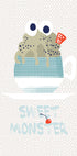 Sweet monster cupcake mint Plakat - Posterbox