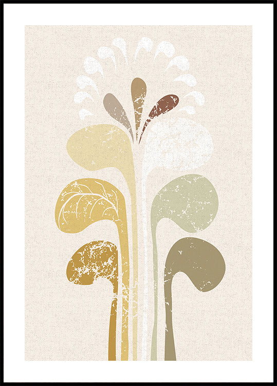 Abstract Paper Cut Composition Butter Yellow 5 (NEW) - Posterbox