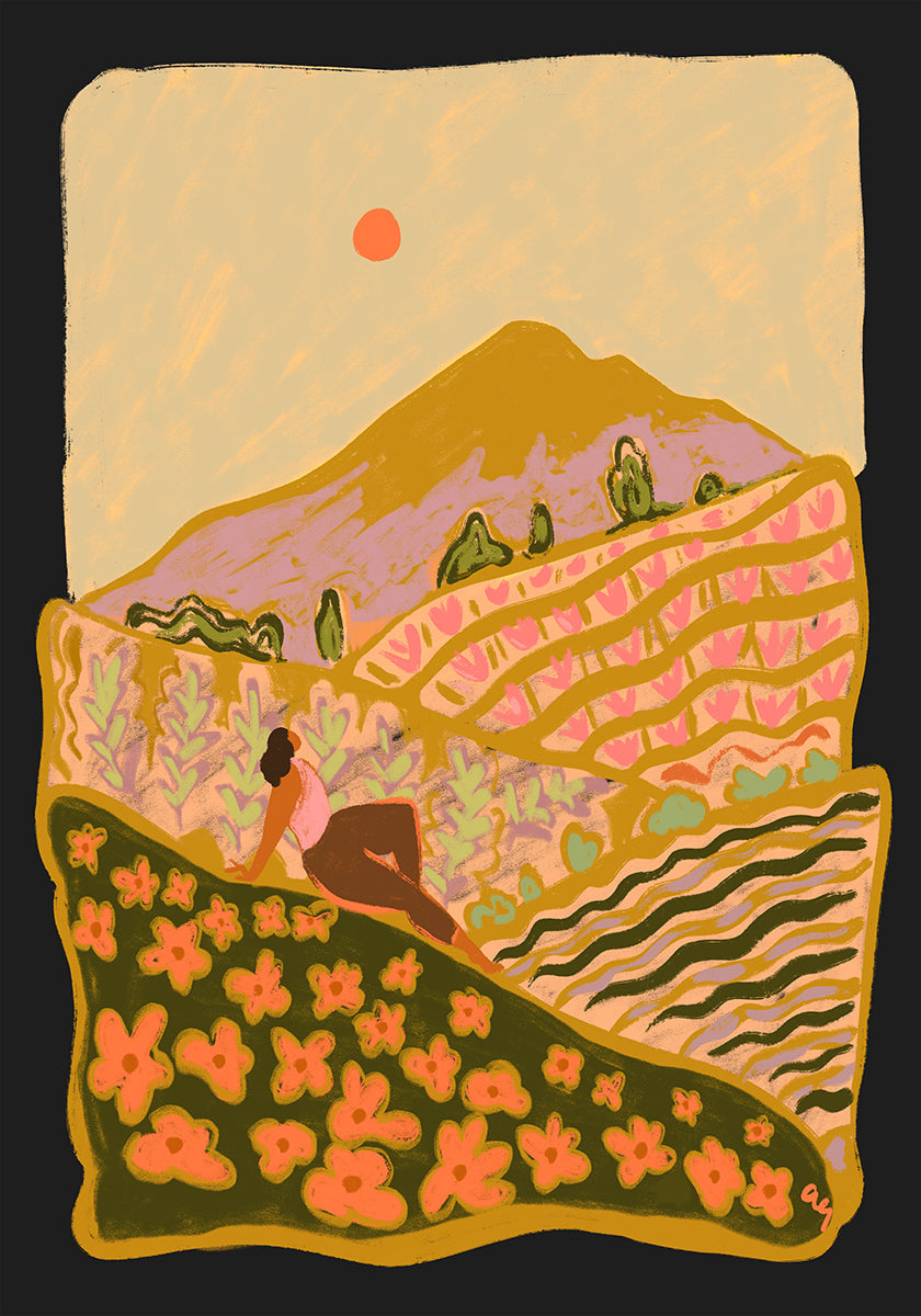 Field Of Flowers Plakat - Posterbox