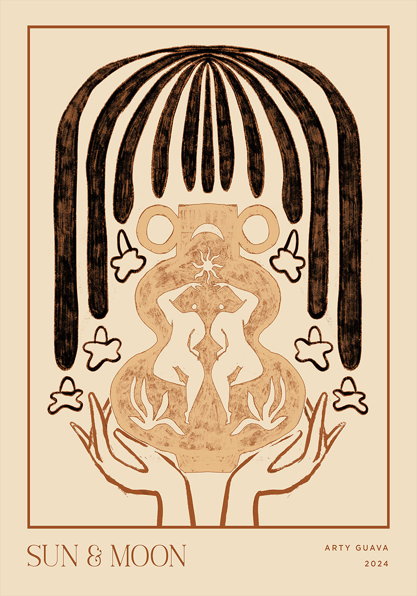 Vessel Collection : Sun & Moon Plakat - Posterbox