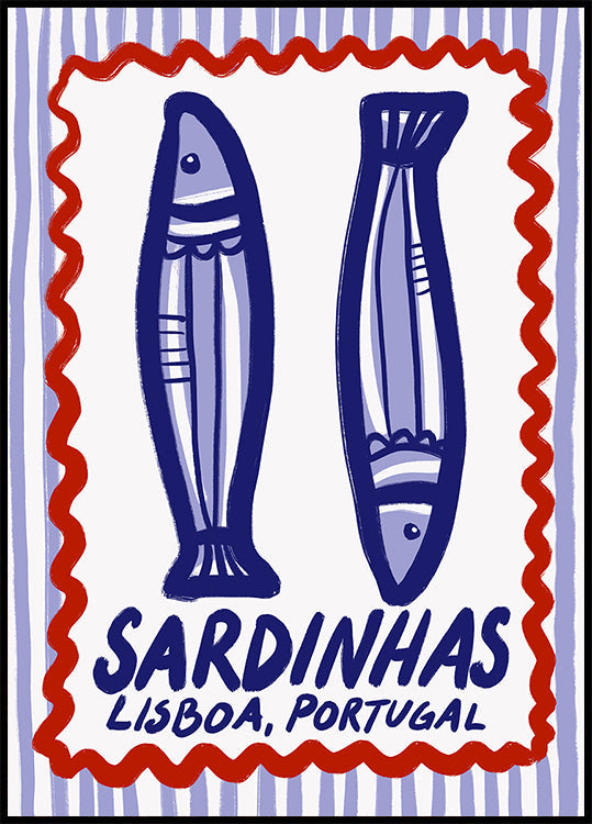 Lisbon Sardines Delight Plakat - Posterbox