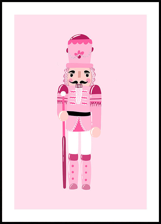Pink Nutcracker Charm Plakat Plakat - Posterbox