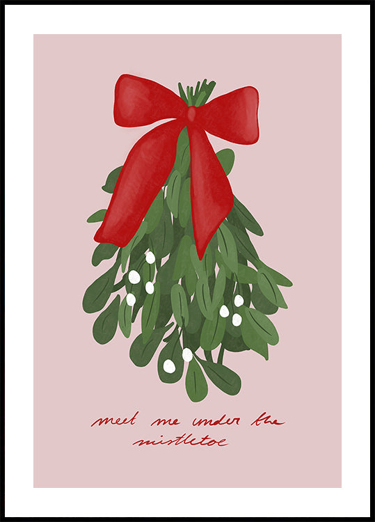 Kiss by Mistletoe Plakat - Posterbox