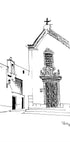 Portugese Town Square Plakat - Posterbox