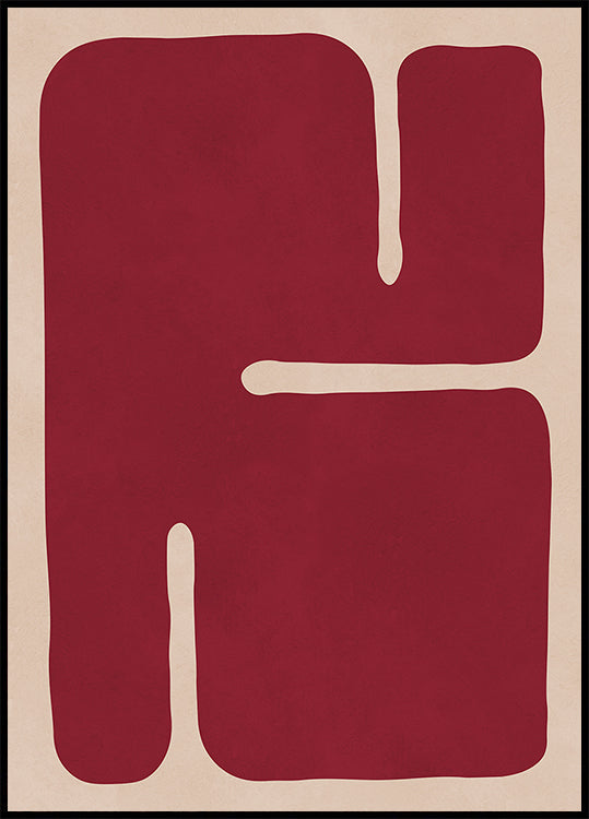 Crimson Contours (NEW) - Posterbox