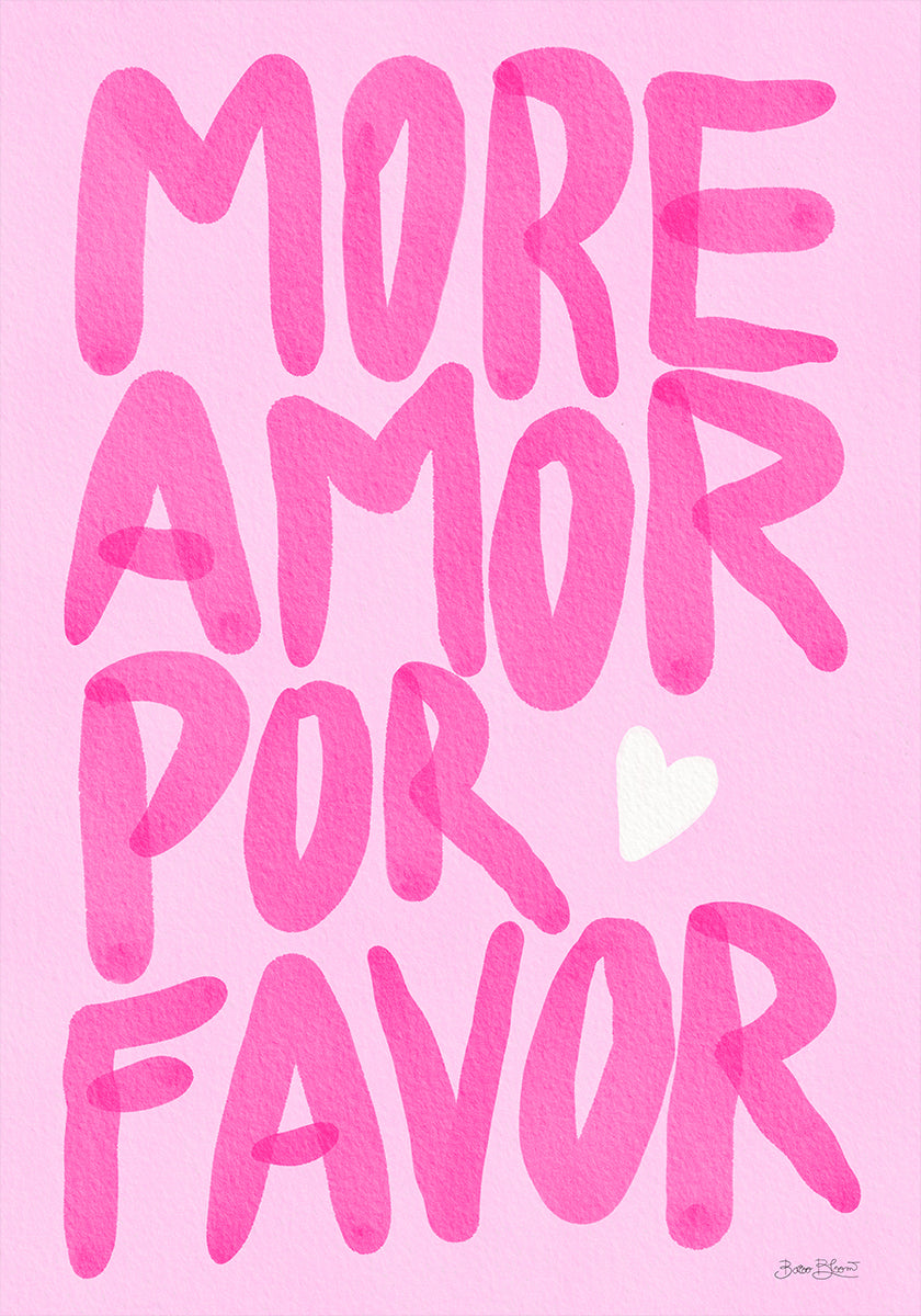 More Amor Por Favor Plakat - Posterbox