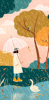 Rainy Day Stroll Plakat - Posterbox