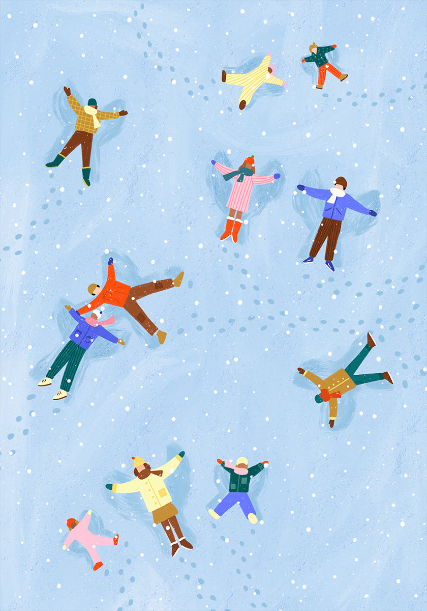Snowy Angels Delight Plakat - Posterbox