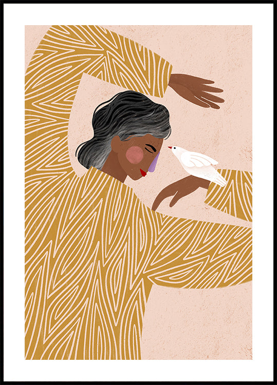 The Woman With a Bird Plakat - Posterbox