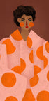 Woman With Orange Dots Plakat - Posterbox