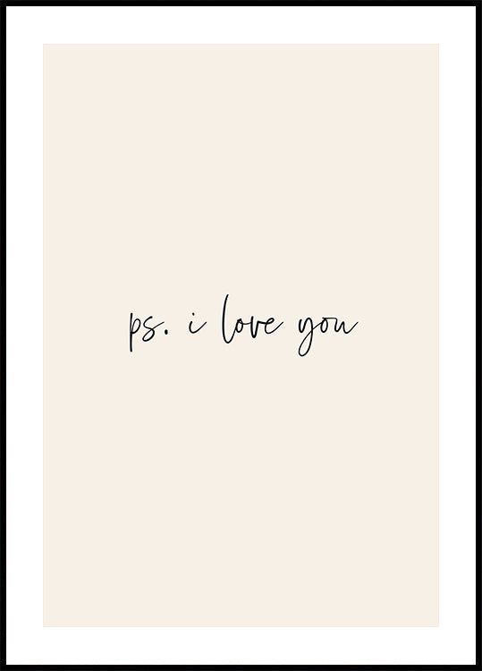 Ps. I Love You Plakat - Posterbox