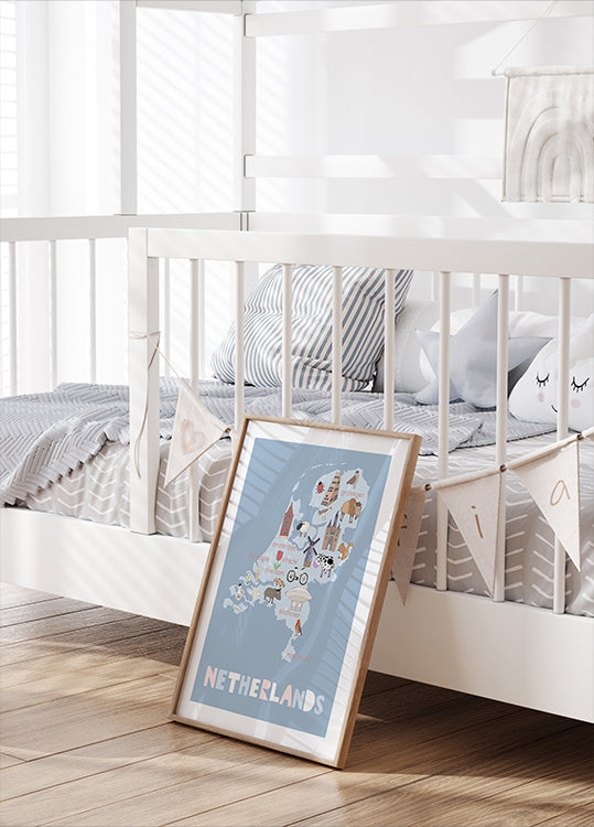 The Netherlands Illustration by Artist Carla Daly Plakat - Posterbox