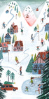 Nordic Skiing in the mountains at Christmas Plakat - Posterbox