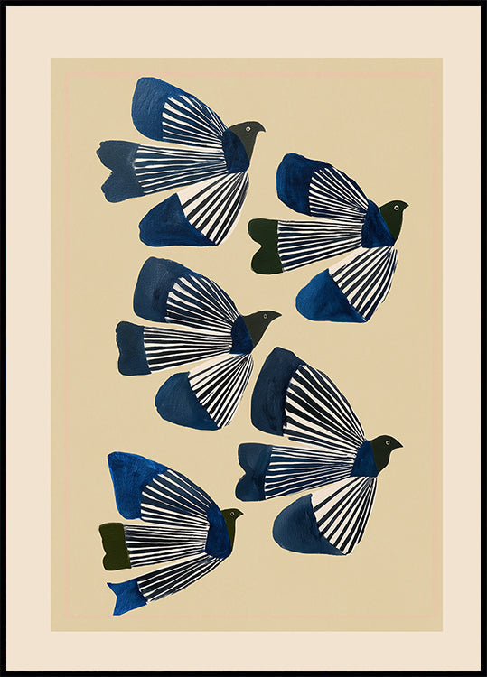 Birds In Flight Plakat - Posterbox