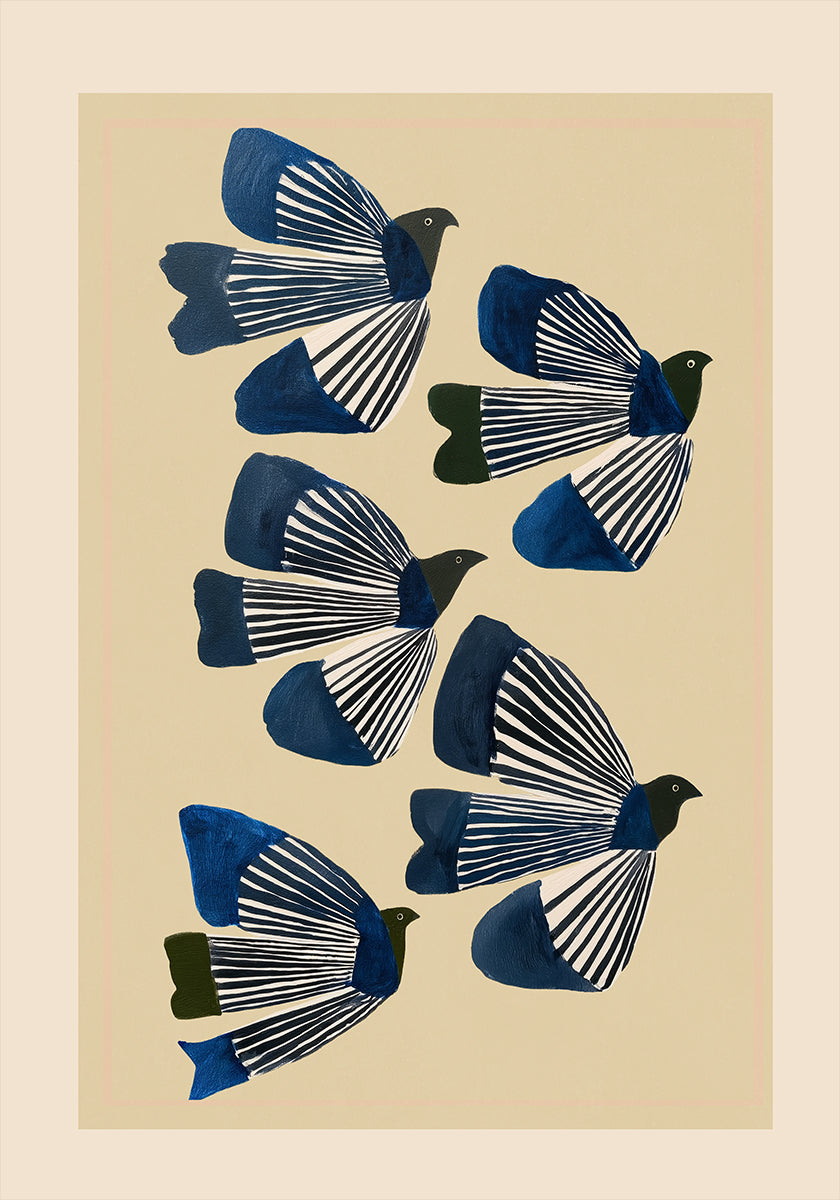 Birds In Flight Plakat - Posterbox