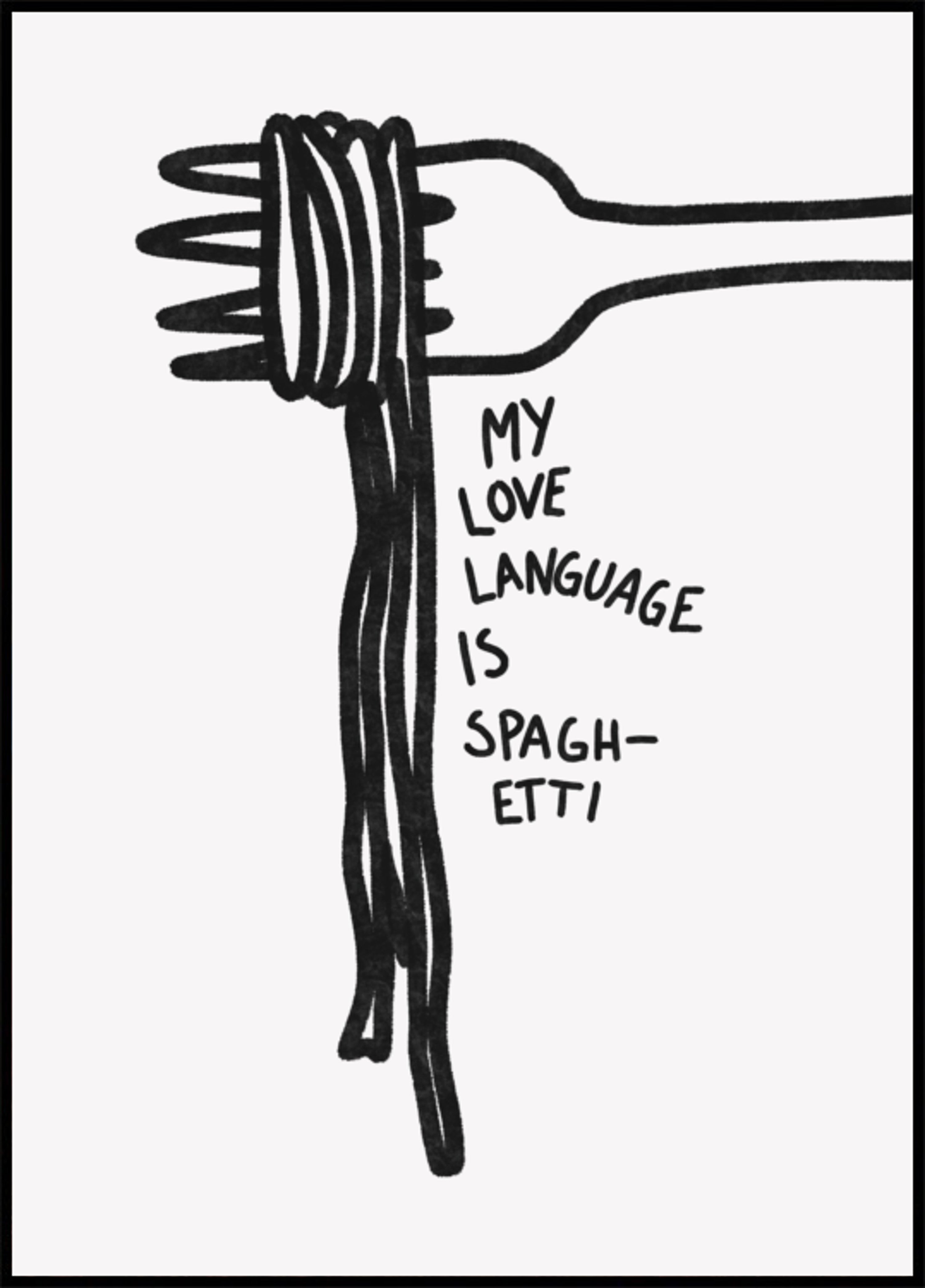 Spaghetti-Liebessprache